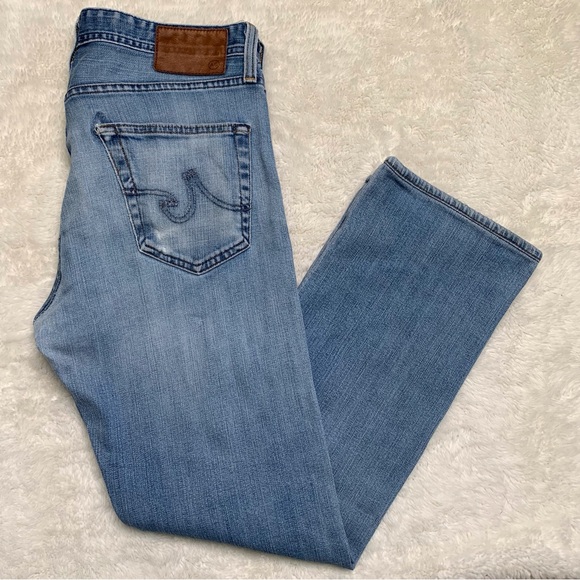 Adriano Goldschmied Men's Blue The Protege Straight Leg Cotton Jeans Size 31 - Picture 2 of 11